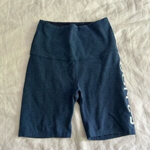 Barre3 Beyond Yoga Bike Shorts Navy